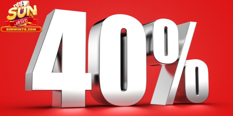 Thưởng đến 40% cho lần nạp thứ 2 Thưởng đến 40% cho lần nạp thứ 2